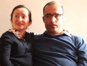 کیوان معصومی و همسرش ایکنور
